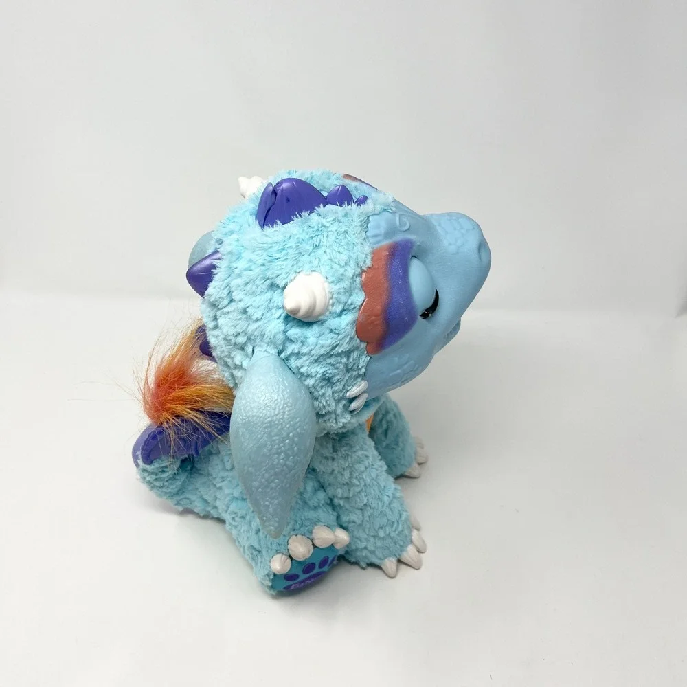 Hasbro‎ FurReal Friends Torch My Blazin Dragon Interactive Plush Blue Tested